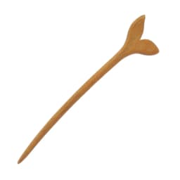 Retro New Chinese Style Cool Tail Sandalwood Hairpin with Chinese Style One Word Plate Hairpin, Ancient Hanfu Headpiece