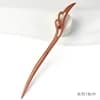 Retro New Chinese Style Cool Tail Sandalwood Hairpin with Chinese Style One Word Plate Hairpin, Ancient Hanfu Headpiece