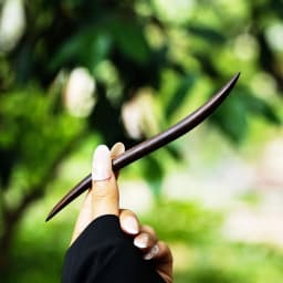 Retro New Chinese Style Cool Tail Sandalwood Hairpin with Chinese Style One Word Plate Hairpin, Ancient Hanfu Headpiece