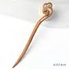 Retro New Chinese Style Cool Tail Sandalwood Hairpin with Chinese Style One Word Plate Hairpin, Ancient Hanfu Headpiece