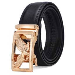 Automatic Buckle Men's Leather Belts Formal Eagle Horse Belt for Men Luxury Designer Brands Male Waist Strap Fashion Accessories
