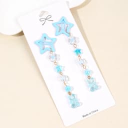 2Pcs Y2k Star Hair Clip Sweet Mini Flower Candy Plastic Bear Crystal Pendant Hairpin Headwear For Girl Metal Barrette Accesories
