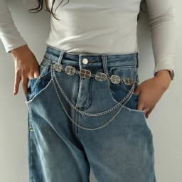 Punk Y2K Silver Jeans Chain Belt Female Tassel Dress Waistband Designer Belts for Women High Quality Luxury Pant Accessory