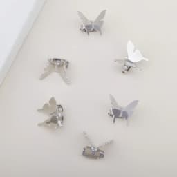 6PCS/12PCS Ladies Metal Butterfly Small hair claw Street Punk style Personality Hair accessories Hairpin Braided hair Decorative
