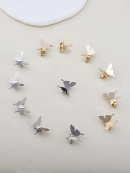 6PCS/12PCS Ladies Metal Butterfly Small hair claw Street Punk style Personality Hair accessories Hairpin Braided hair Decorative