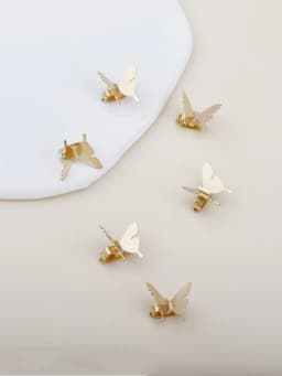 6PCS/12PCS Ladies Metal Butterfly Small hair claw Street Punk style Personality Hair accessories Hairpin Braided hair Decorative