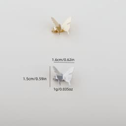 6PCS/12PCS Ladies Metal Butterfly Small hair claw Street Punk style Personality Hair accessories Hairpin Braided hair Decorative