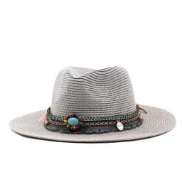 Summer Beach Hat Men and Women Couple Denim Visor Sun Hat Minority Style Denim Straw Hat