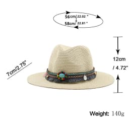 Summer Beach Hat Men and Women Couple Denim Visor Sun Hat Minority Style Denim Straw Hat