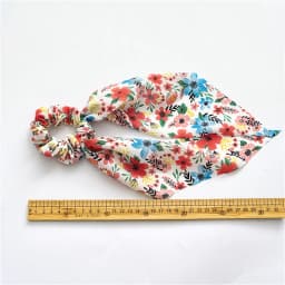 Fashion Pastoralism Print Long Ribbon Scrunchies Hair Ribbon For Women Elastic Hairband Girl Horsetail Hair Ties Hair Accessorie