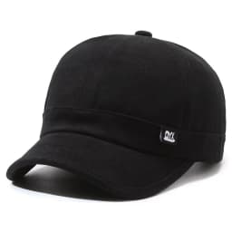 Vintage-Inspired Baseball Cap Adjustable Sun-Protective Street Style Hat Short Brim Woven Fabric Classic Fashion Accessory