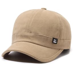 Vintage-Inspired Baseball Cap Adjustable Sun-Protective Street Style Hat Short Brim Woven Fabric Classic Fashion Accessory