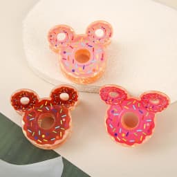 1pc Sparkling Girl's New Simulated Food Doughnut Gripper Personalized Fun Cute Hair Clip