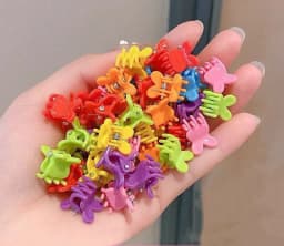 50PCS Fashionable Cute Children Hair Grab Clip Female Side Clip Cute Princess Hair Card Jewelry Head Flower Mini Small Hair Clip