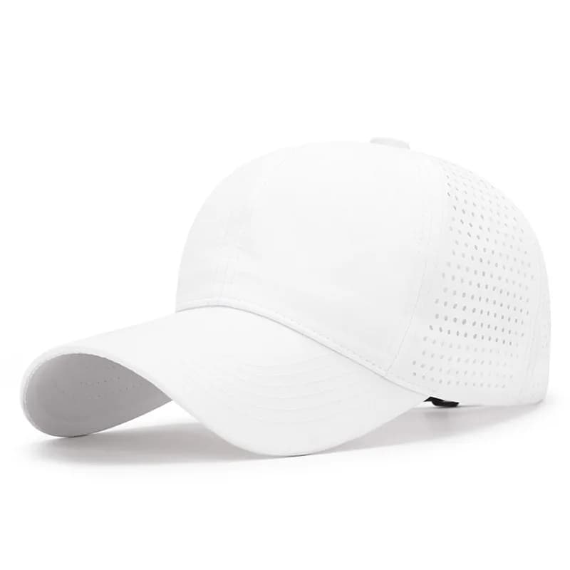 Breathable Mesh Baseball Cap Unisex Casual Style Polyester Hat Lightweight Solid Color Adjustable Sun Cap for Outdoor