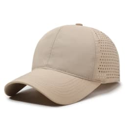 Breathable Mesh Baseball Cap Unisex Casual Style Polyester Hat Lightweight Solid Color Adjustable Sun Cap for Outdoor