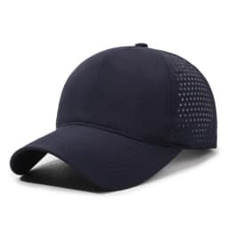 Breathable Mesh Baseball Cap Unisex Casual Style Polyester Hat Lightweight Solid Color Adjustable Sun Cap for Outdoor