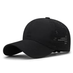 Breathable Mesh Baseball Cap Unisex Casual Style Polyester Hat Lightweight Solid Color Adjustable Sun Cap for Outdoor