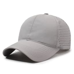 Breathable Mesh Baseball Cap Unisex Casual Style Polyester Hat Lightweight Solid Color Adjustable Sun Cap for Outdoor