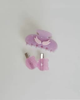Pink Color Wings Simple Acetate Hair Claws for Women Girl Hair Accessories Trend Fashion Personality Headwear NEW 2025