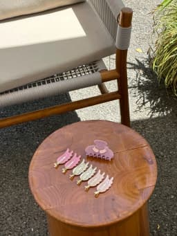 Pink Color Wings Simple Acetate Hair Claws for Women Girl Hair Accessories Trend Fashion Personality Headwear NEW 2025