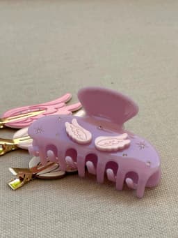 Pink Color Wings Simple Acetate Hair Claws for Women Girl Hair Accessories Trend Fashion Personality Headwear NEW 2025