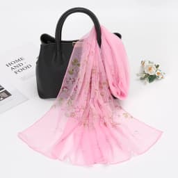 Flower Printed Hijab Georgette Long Scarf For Woman Muslim Shawl Sun Protection Wrap Ladies Beach Headband Wholesale 160*50cm