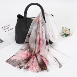 Flower Printed Hijab Georgette Long Scarf For Woman Muslim Shawl Sun Protection Wrap Ladies Beach Headband Wholesale 160*50cm