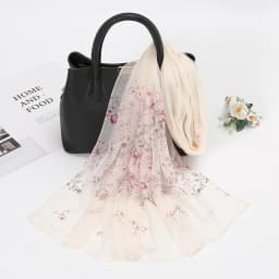 Flower Printed Hijab Georgette Long Scarf For Woman Muslim Shawl Sun Protection Wrap Ladies Beach Headband Wholesale 160*50cm