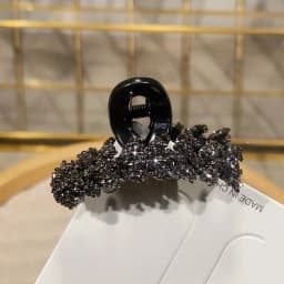 Crystal Rhinestones Small Wheat Hair Claw Women Girls Princess Head Bangs Hair Claw Clamps Hair Clips Forehead Styling Headdress