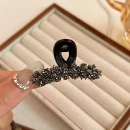 Crystal Rhinestones Small Wheat Hair Claw Women Girls Princess Head Bangs Hair Claw Clamps Hair Clips Forehead Styling Headdress