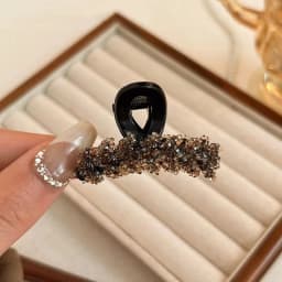 Crystal Rhinestones Small Wheat Hair Claw Women Girls Princess Head Bangs Hair Claw Clamps Hair Clips Forehead Styling Headdress