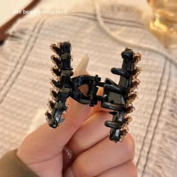 Crystal Rhinestones Small Wheat Hair Claw Women Girls Princess Head Bangs Hair Claw Clamps Hair Clips Forehead Styling Headdress