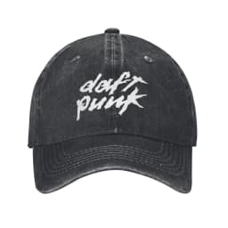 Daft Punk White Script Casual Baseball Cap Outdoor Sport Trucker Hat Summer High Quality Unisex-Teens Streetwear Baseball Caps