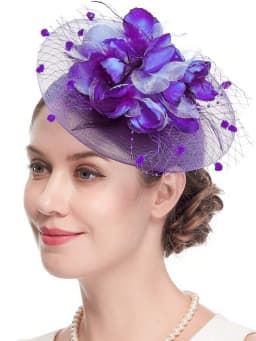 1pc Fascinators Hats For Women Girls Kentucky Derby Flowers Hair Clip Headband Tea Party Cocktail Wedding