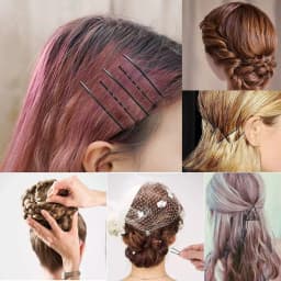 24pcs/Set Black Bobby Pins Multi-Function Non Slip Metal Safe Hair Clips For Women Girl Kids All Hair Types