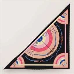 POBING 30% Silk 70% Cashmere Scarf Women Hand Rolled Fashion Print Triangle Scarves Wraps Bandana Big Hijabs Female Foulard