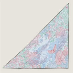 POBING 30% Silk 70% Cashmere Scarf Women Hand Rolled Fashion Print Triangle Scarves Wraps Bandana Big Hijabs Female Foulard