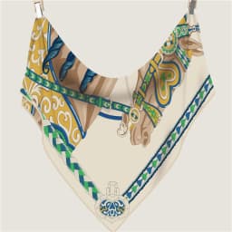 POBING 30% Silk 70% Cashmere Scarf Women Hand Rolled Fashion Print Triangle Scarves Wraps Bandana Big Hijabs Female Foulard