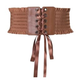 Fashion Wide Corset Waist Belt PU Leather Stretchy Waistband Strap Decorative DIY Body Shapewear For Women Lady Girl Bridal