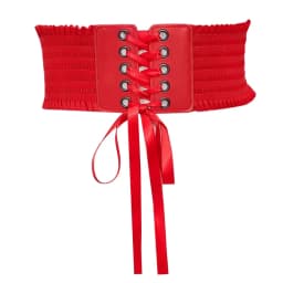 Fashion Wide Corset Waist Belt PU Leather Stretchy Waistband Strap Decorative DIY Body Shapewear For Women Lady Girl Bridal
