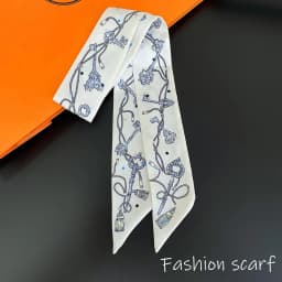Korean Summer New Luxurious Check Female Decoration Twill Long Ribbon Binding Bag Silk Ribbon Hair Belt Hot Selling Small Scarf