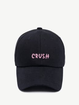New Arrival Unisex Embroidery "crush" Baseball Caps Black Embroidered Initials Dad Hat 100% Cotton Baseball Caps for Four Season