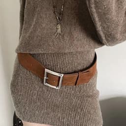 Retro Jeans Decor Wide Belt Square Buckle Width Pu Waistbands Suede Spicy Girl Trouser Decoration Daily