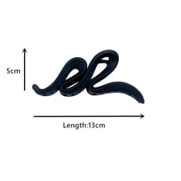 Solid Color Acrylic Frosted Wave Hair Claws for Women Simple Versatile Back Head Shark Clip French Temperament Hair Accessories