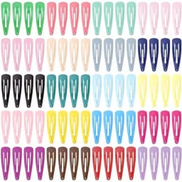 120PCS Colorful Glossy Hair Clips Baking Lacquer Water Drops BB Clips Children Baby Broken Hair Bangs Clips Hair Cards Hair Acce