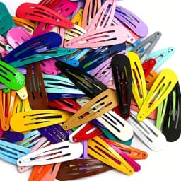 120PCS Colorful Glossy Hair Clips Baking Lacquer Water Drops BB Clips Children Baby Broken Hair Bangs Clips Hair Cards Hair Acce