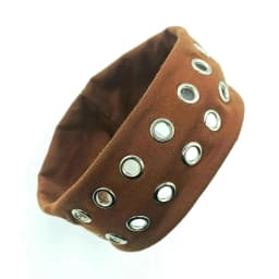 Y2K Girl Hollowed Out Wide Elastic Headband With Eyelets Punk Headwrap Rock Grunge Stretchy Headbands for Women Hair Accessories