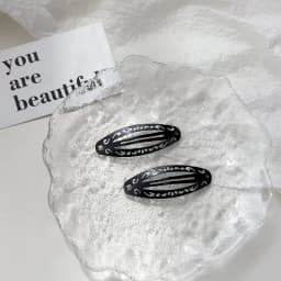 Y2K Style Women's Metal Hair Clips Set of 4/2 Fashionable BB Edge Clips for Daily Use