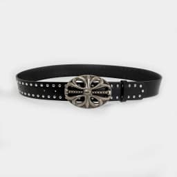 Unisex Jeans Belt Female Punk Gothic Wide Belts For Women Luxury Brands Hollow Cross Hearts Men's belt Male Rivet Waistband